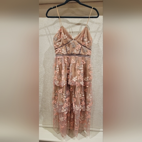 Self-Portrait floral embellished midi Dress - Picture 3 of 8